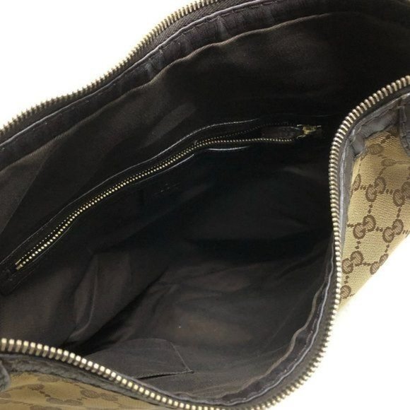 07 Pre Owned Authentic GUCCI GG Charlotte Canvas Shoulder Hobo Bag 211810.497717 - Picture 6 of 12